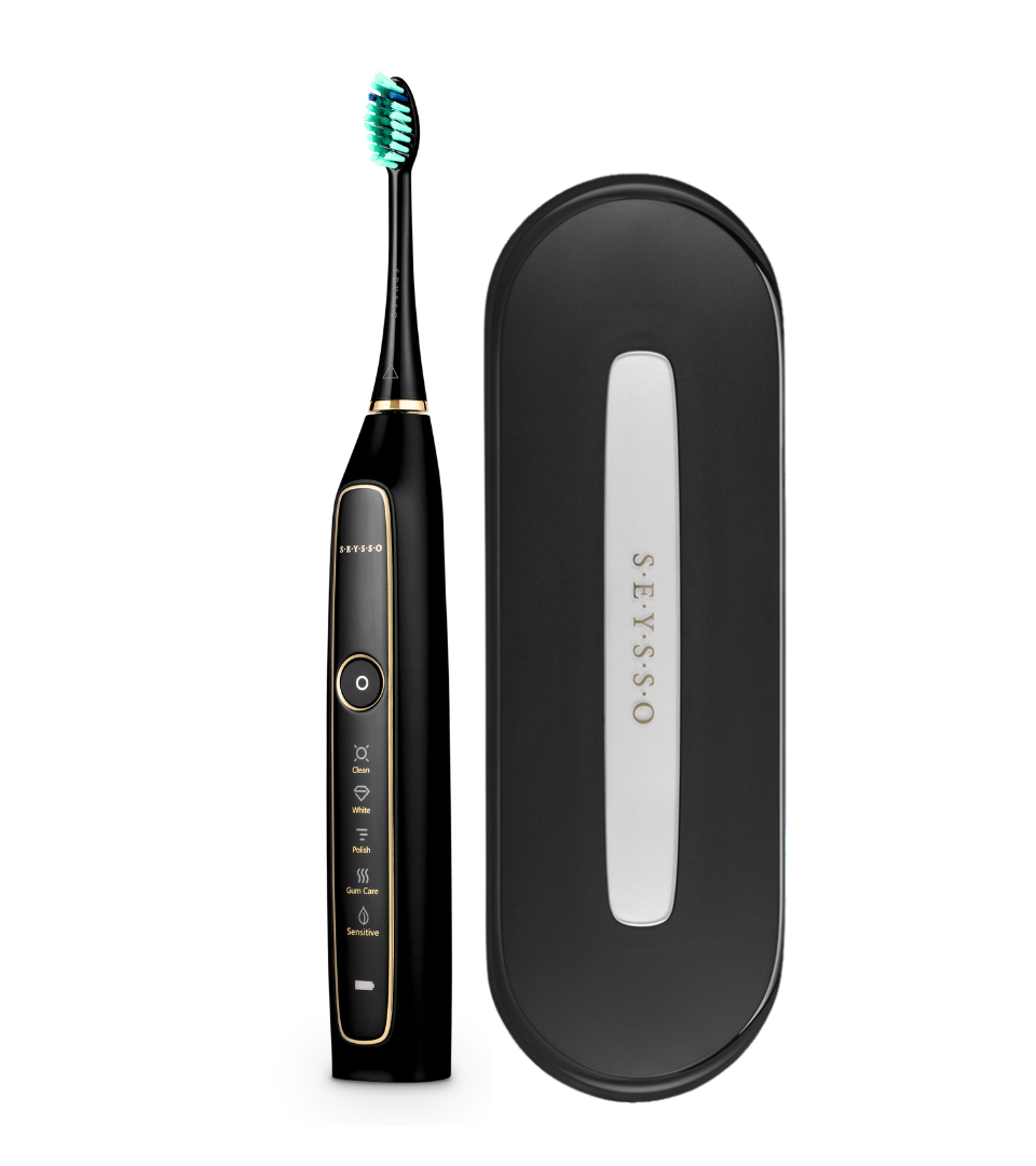 SEYSSO Gold Black Sonic Toothbrush