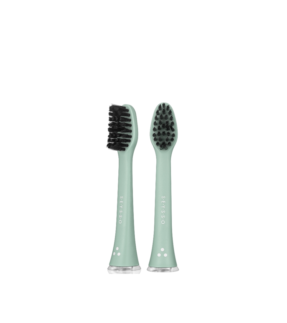 SEYSSO Color Professional Aqua Grey tips for SEYSSO sonic toothbrush 2pcs. 