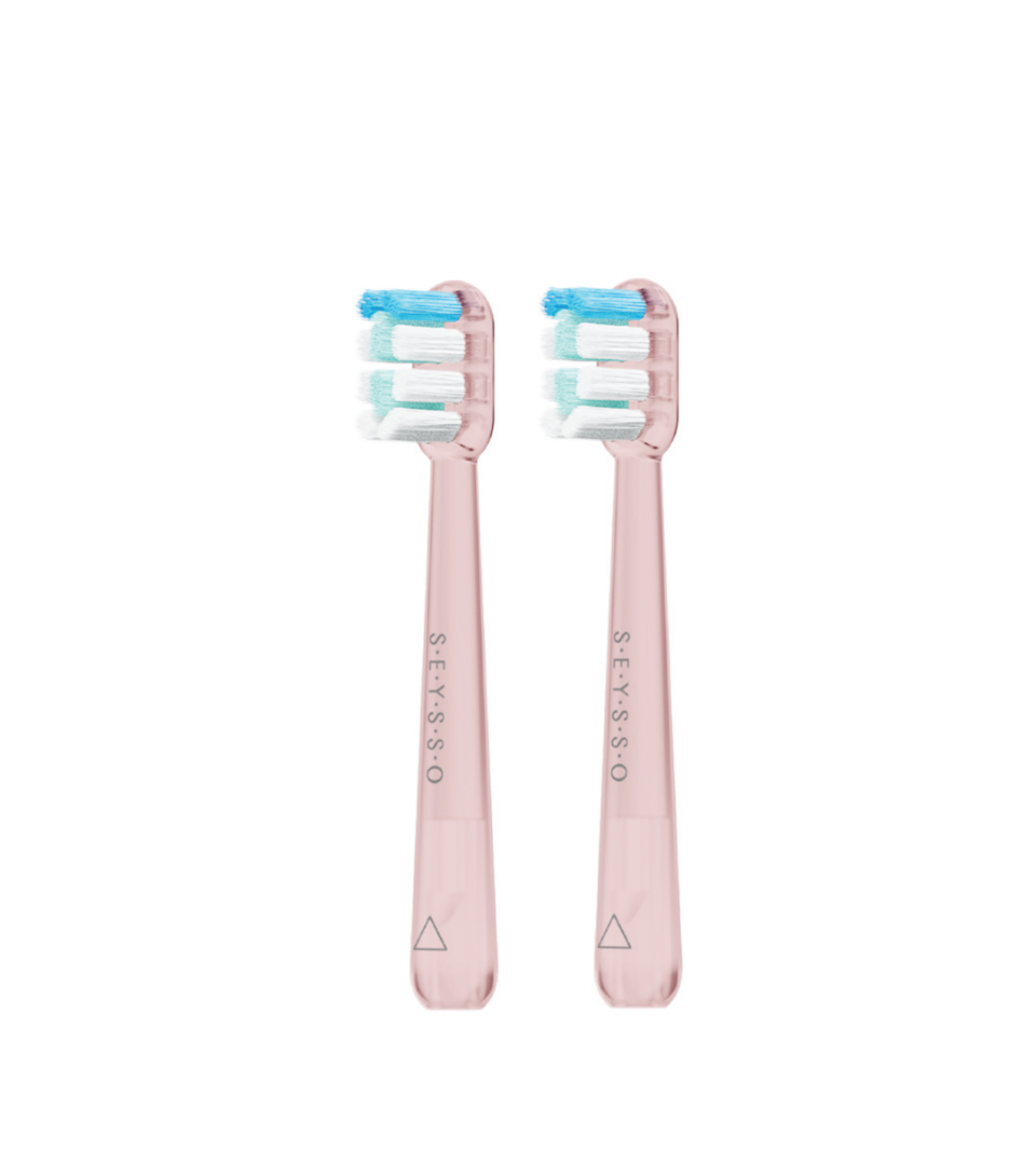 SEYSSO Junior Deep Clean Pink Końcówki do szczoteczki sonicznej 2 szt.
