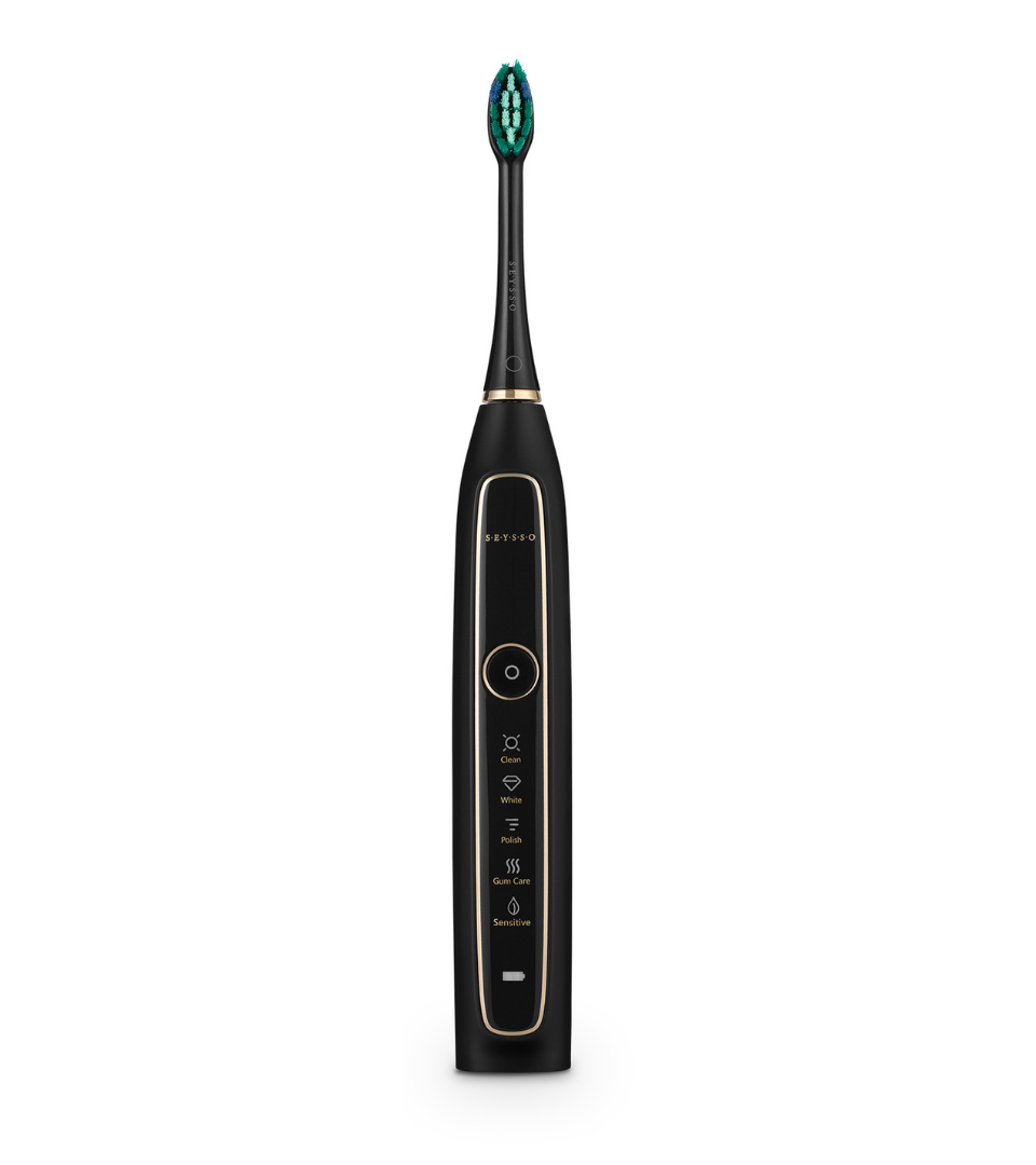 SEYSSO Gold Black Sonic Toothbrush