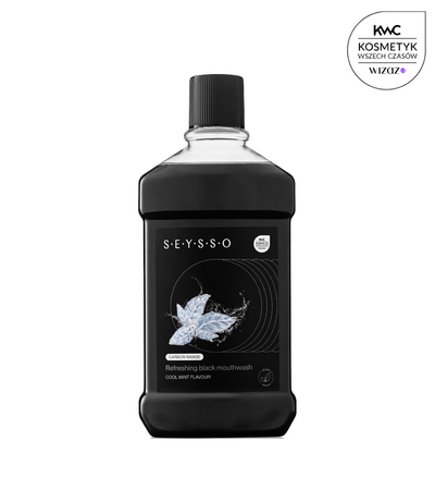 SEYSSO Carbon Black Odświeżający Płyn do płukania jamy ustnej 500 ml