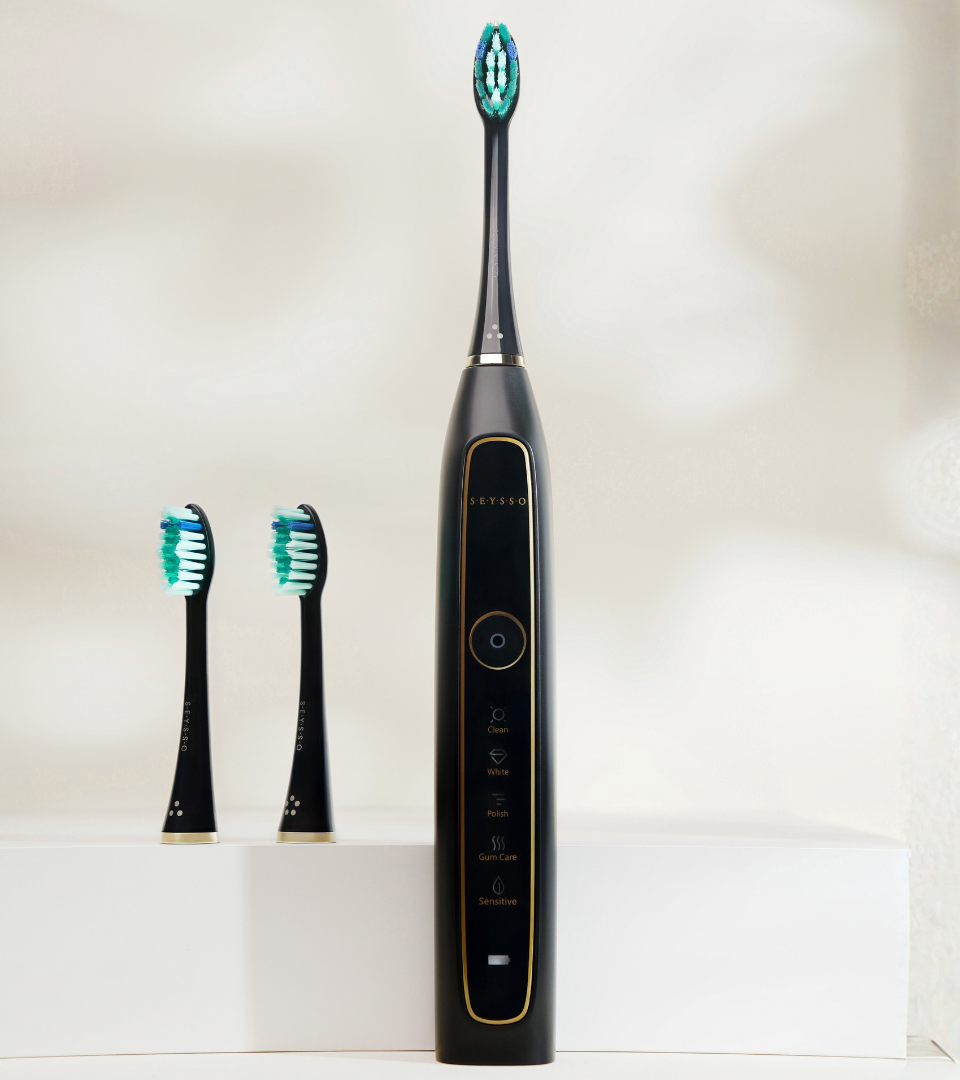 SEYSSO Gold Black Sonic Toothbrush