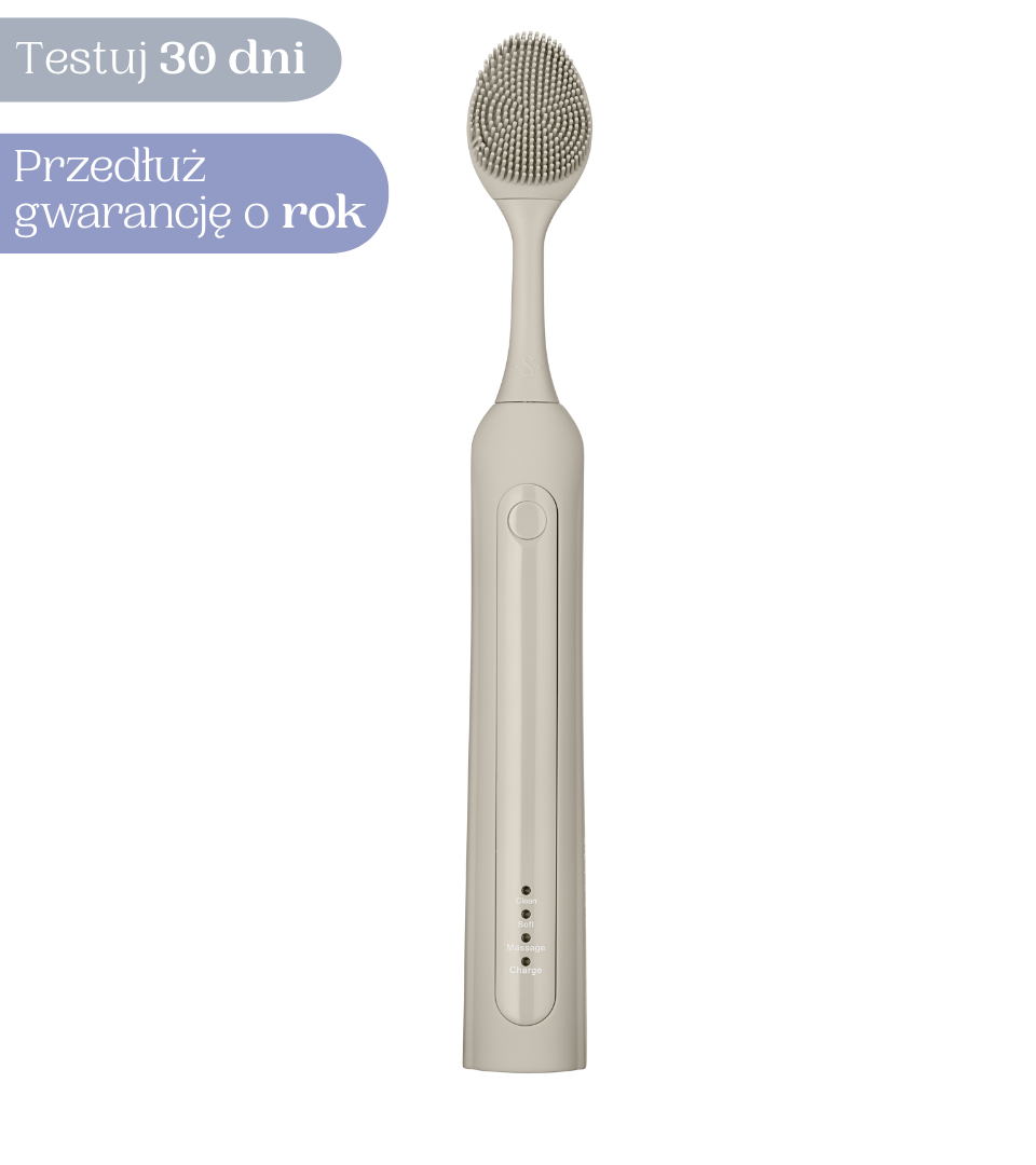 SEYSSO Basic Color Stone Beige Beauty Collection szczoteczka soniczna z końcówką do twarzy