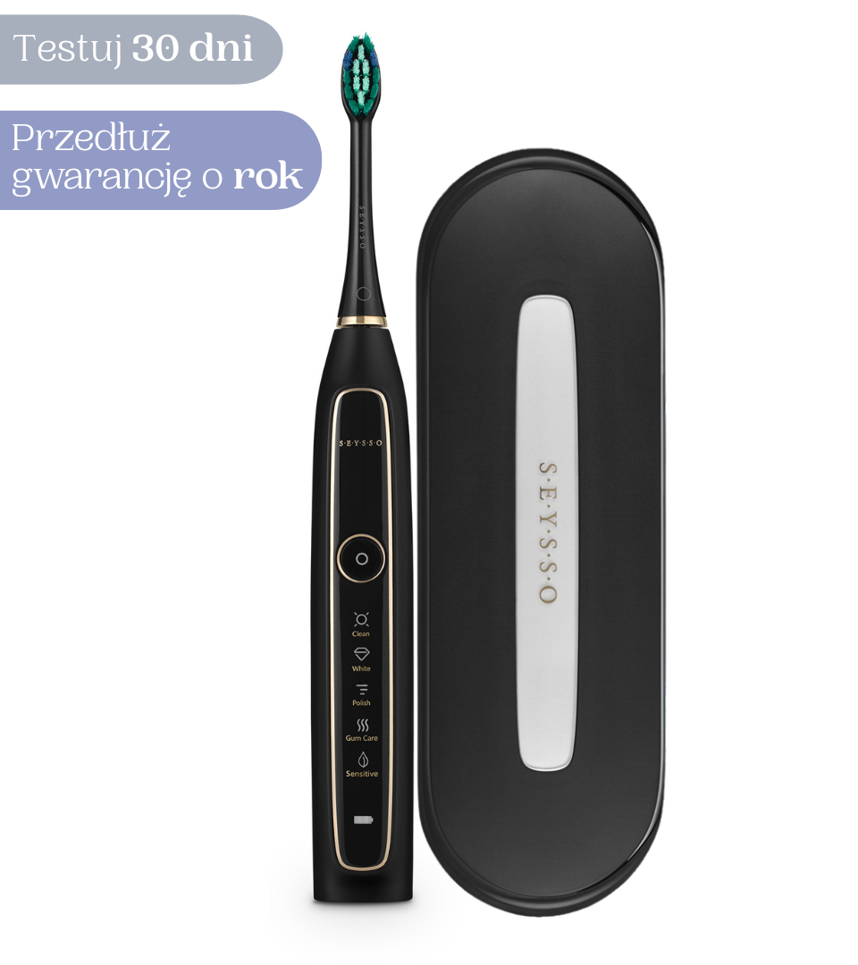 SEYSSO Gold Black Sonic Toothbrush