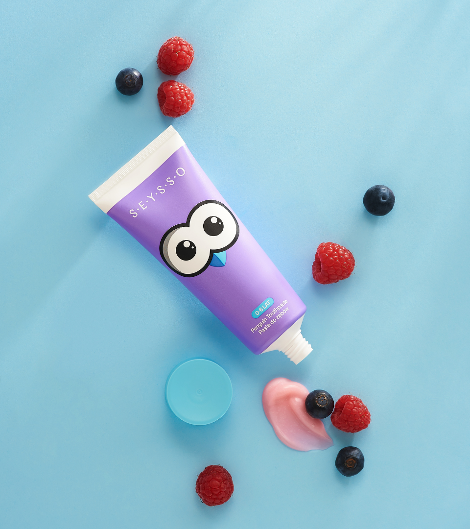 SEYSSO Kids Penguin Pasta do zębów dla dzieci 0-6 lat