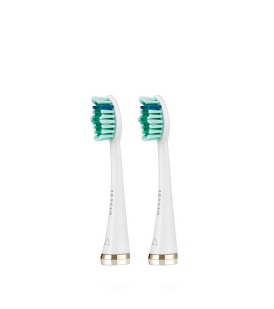 SEYSSO Gold White Anti-plaque – Replacement Brush Heads (2 pcs)