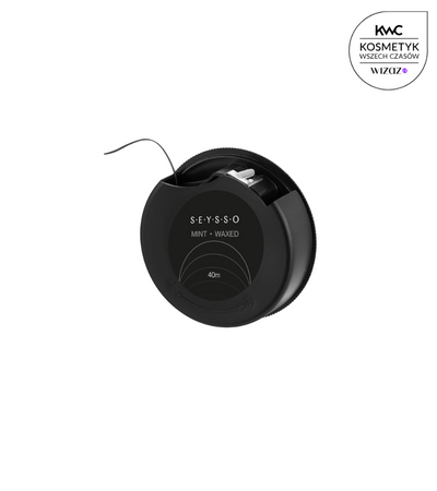 SEYSSO Carbon Dental Floss with Activated Charcoal – 40 m