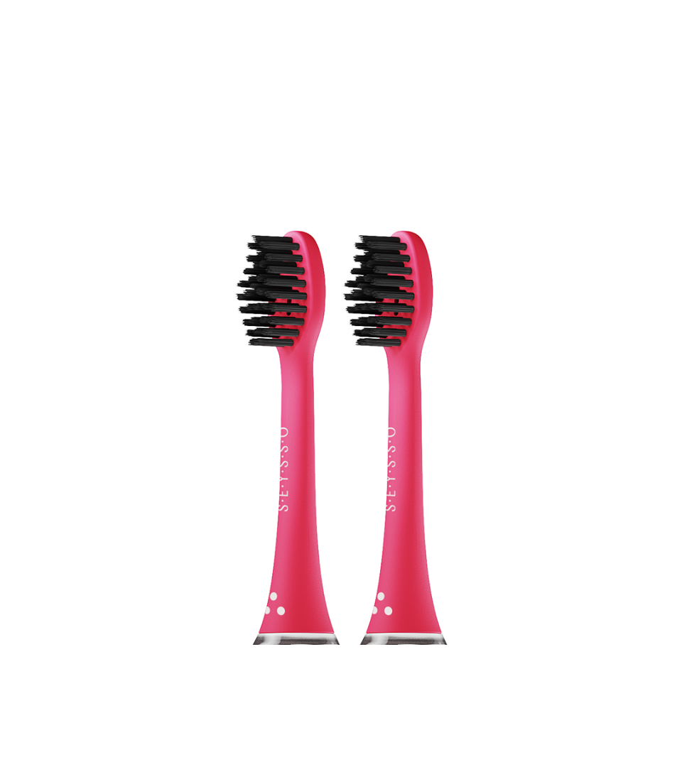 SEYSSO Color Professional Paradise Pink Sonic Toothbrush Heads – 2 pcs