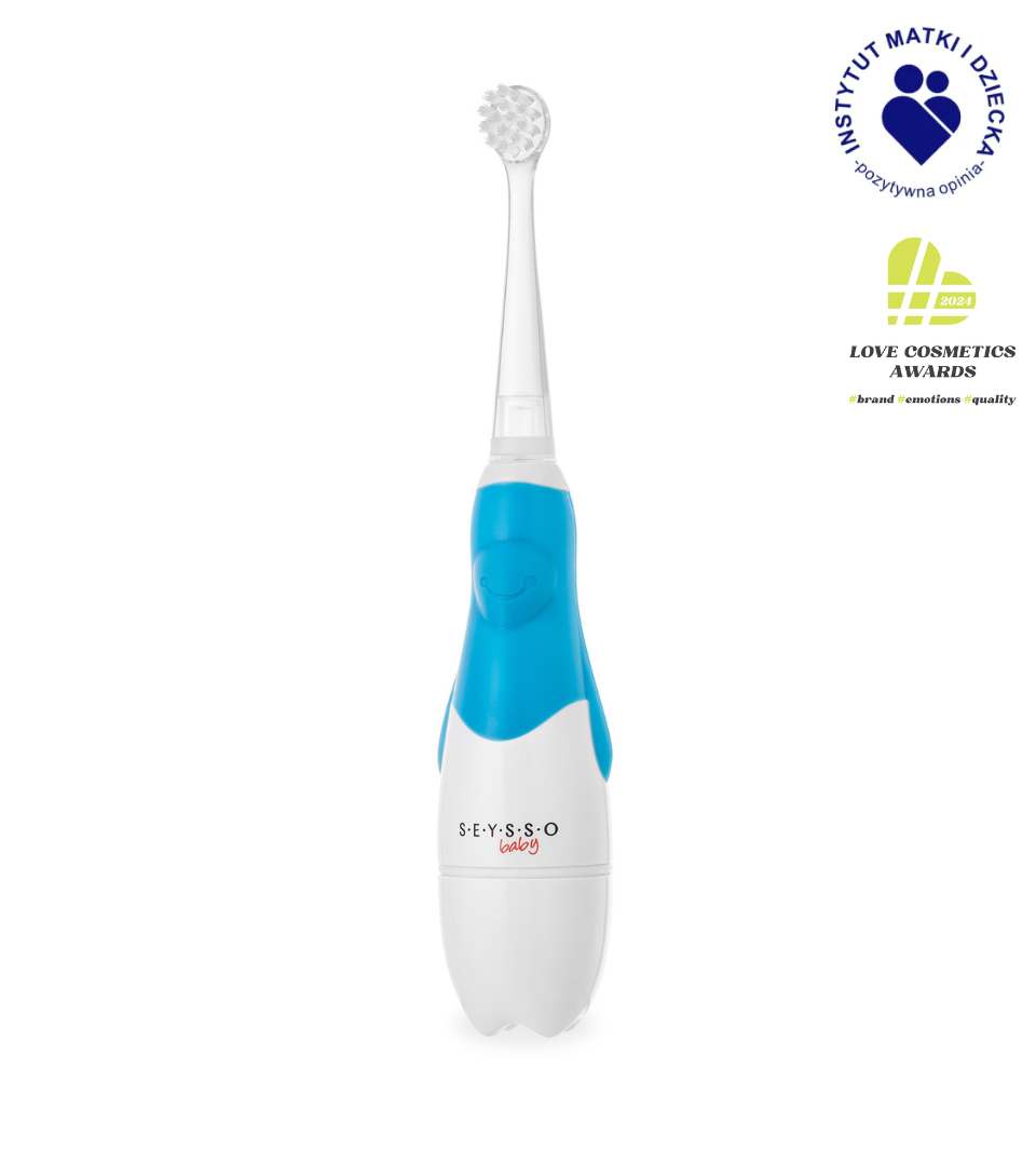 SEYSSO Baby Penguin Ice Blue Sonic Toothbrush for Kids