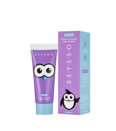 SEYSSO Kids Penguin Toothpaste for Children Aged 0–6