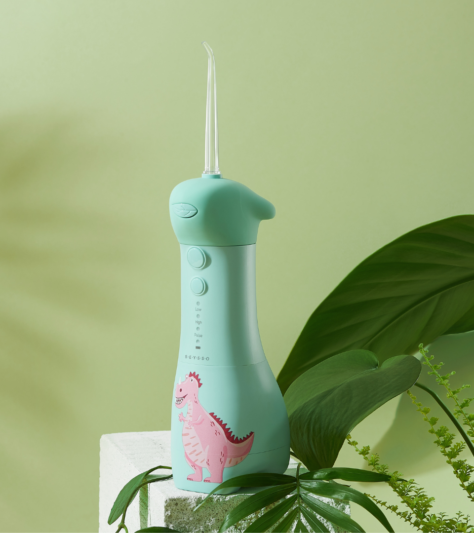 SEYSSO Kids Dinosaur Water Flosser for Children 4+
