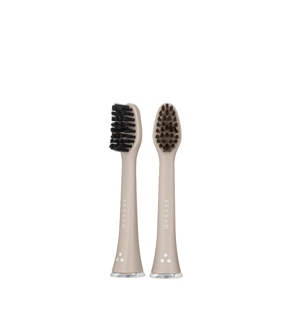 SEYSSO Color Professional Stone Beige tips for SEYSSO sonic toothbrush 2pcs. 