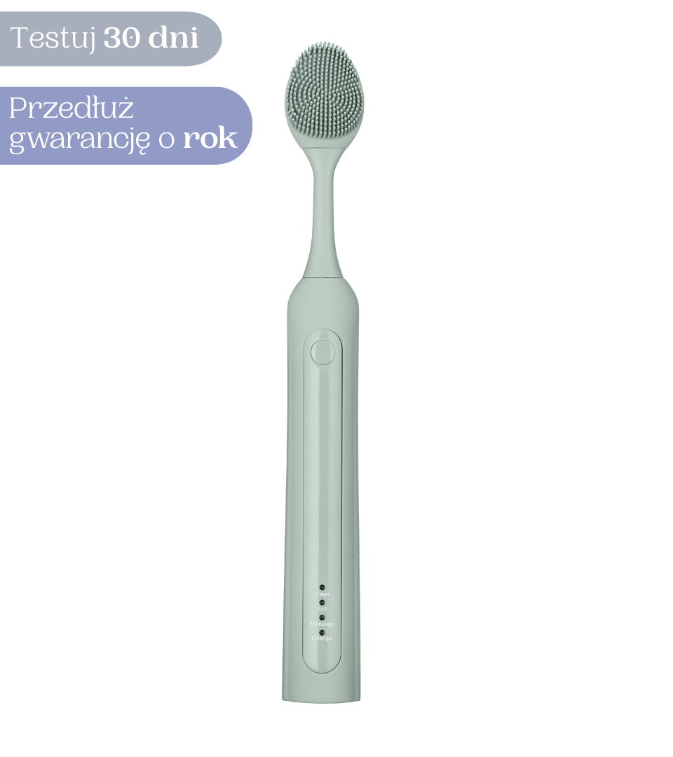 SEYSSO Basic Color Aqua Grey Beauty Collection szczoteczka soniczna z końcówką do twarzy