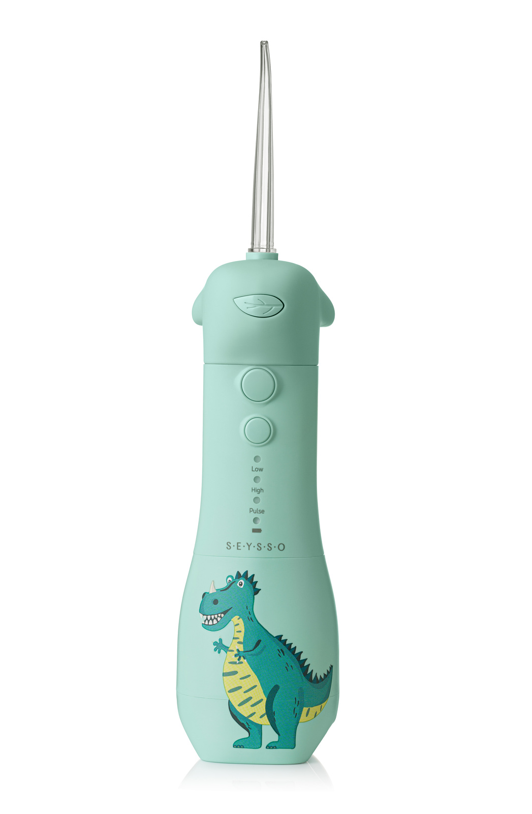 SEYSSO Kids Dinosaur Turquoise Water Flosser for Children 4+